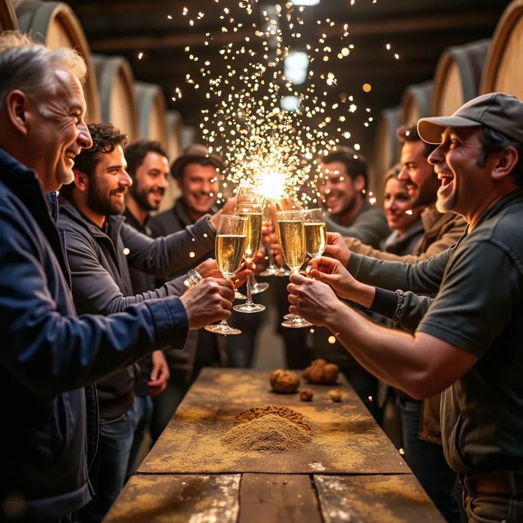 Celebración de éxito de exportación